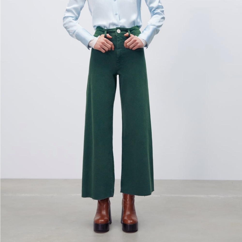 Zara - Marine Jeans in Green 27 US 4